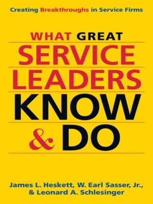 cover image of What Great Service Leaders Know and Do